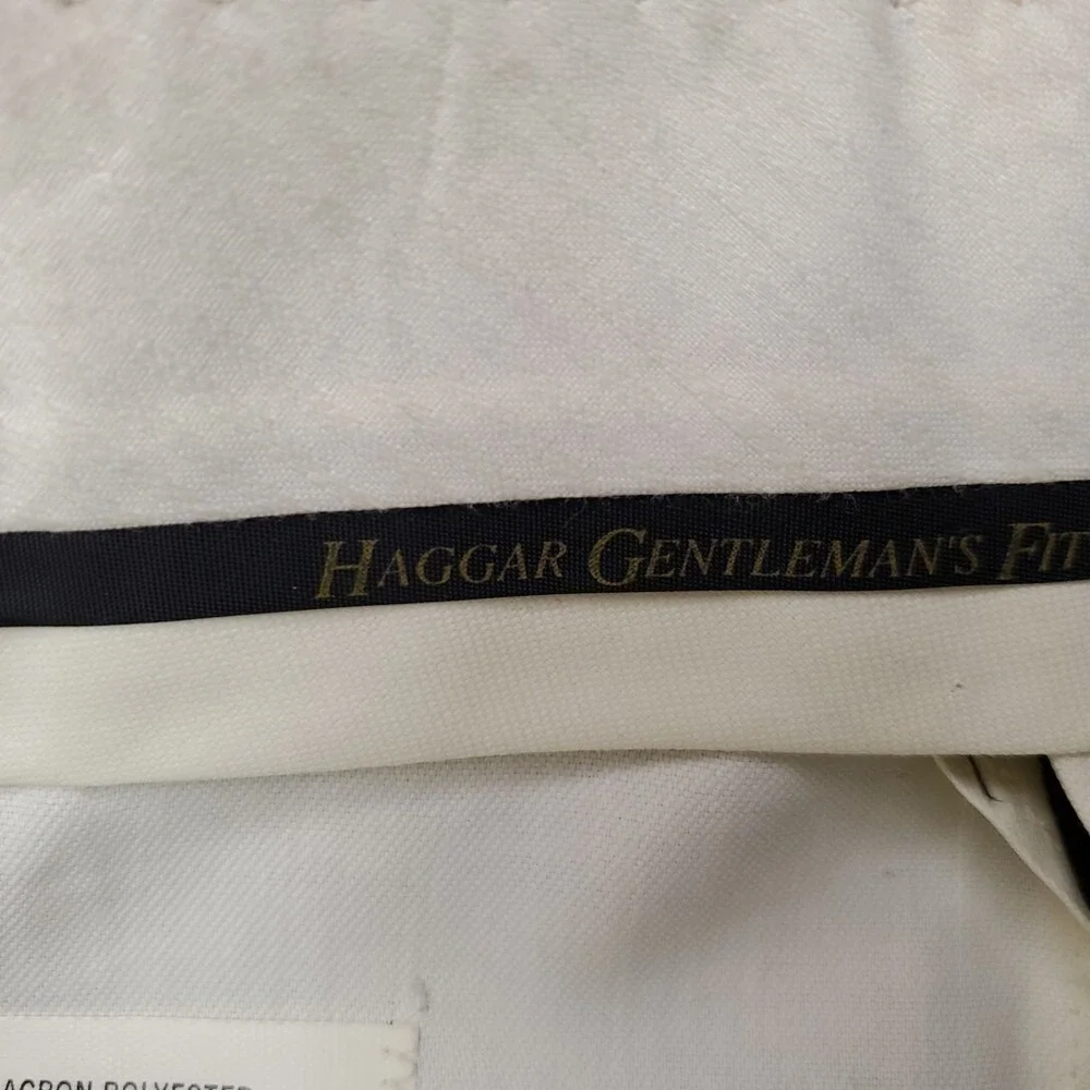 VTG Haggar Pants Mens 34x30 Gray Gentleman Fit Pleated Dress Retro Made In USA